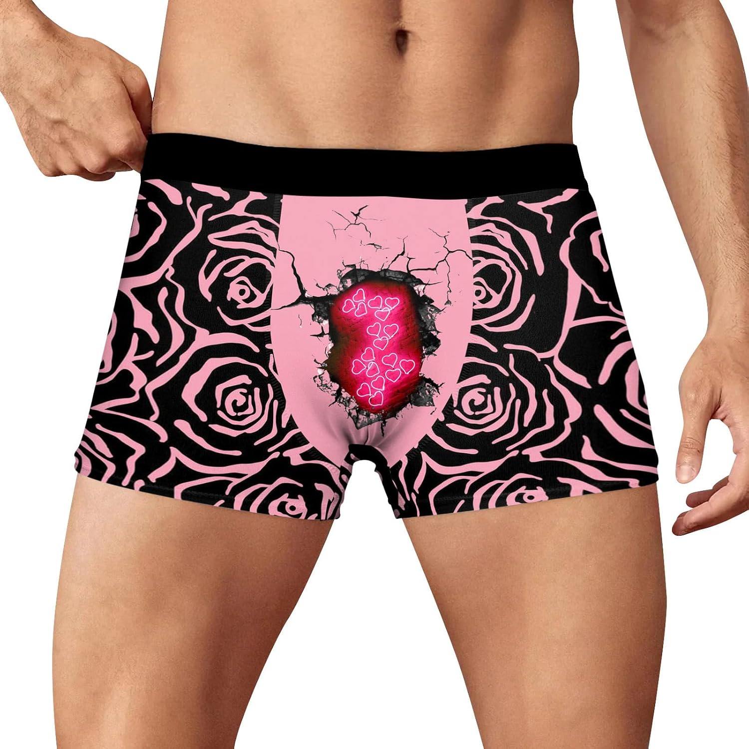 Calecon Dim Homme sous-vêtements imprimés pour la Saint-Valentin,Mode décontractée et Confortable pour Hommes