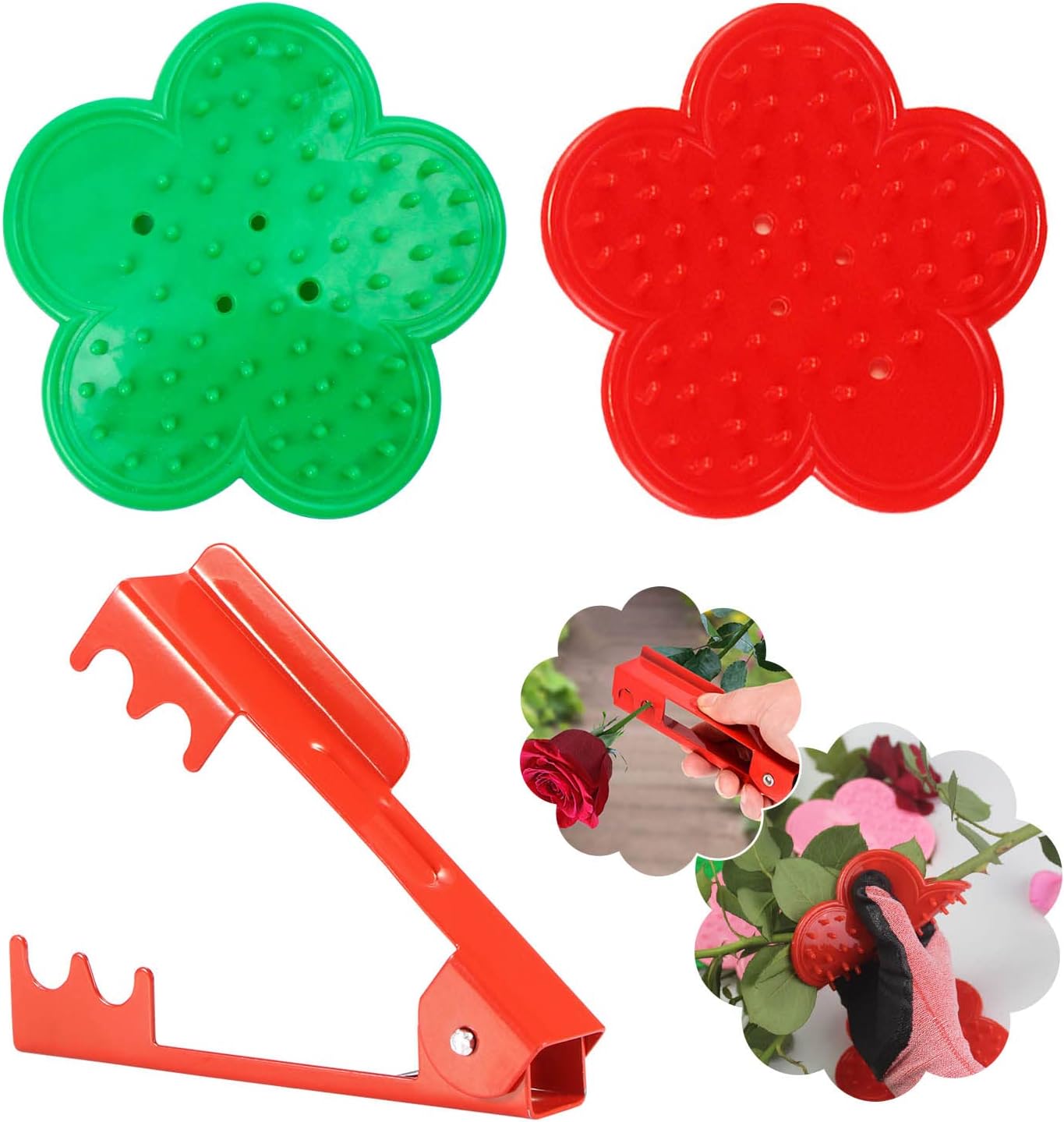 DEANKEJI 3 Pièces Kit D'élagage de Jardin, Polyvalent Sécateurs de Roses