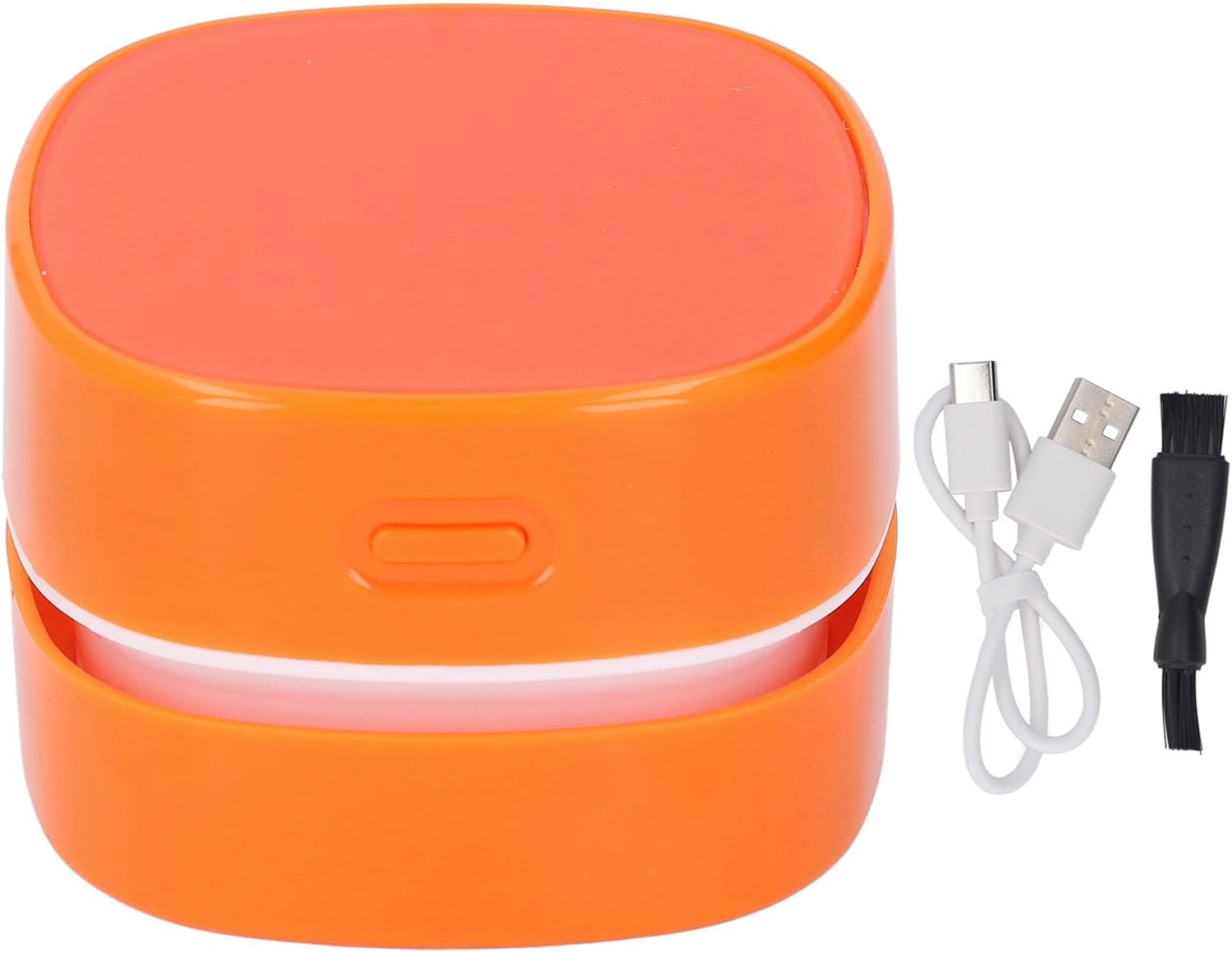 Socobeta Mini Aspirateur de Bureau sans Fil, Balayeuse de Poussière de Table à Main avec Conception Rotative pour Le Nettoyage du Clavier D'ordinateur et de la Voiture