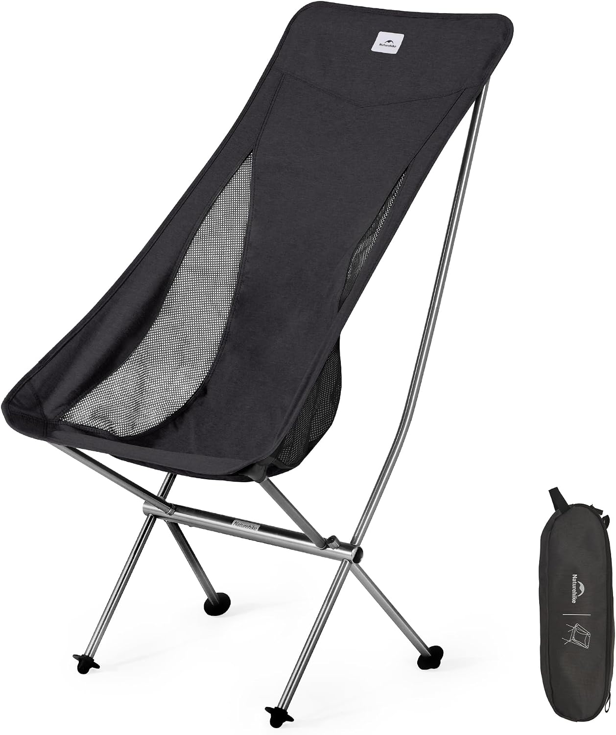 Naturehike Chaise Pliante Camping Confortable Fauteuil Pliant Camping Siege de Peche Chaise de Sac à Dos Portable Ultra Légère pour Camping et Randonnée Bikepacking Cyclisme