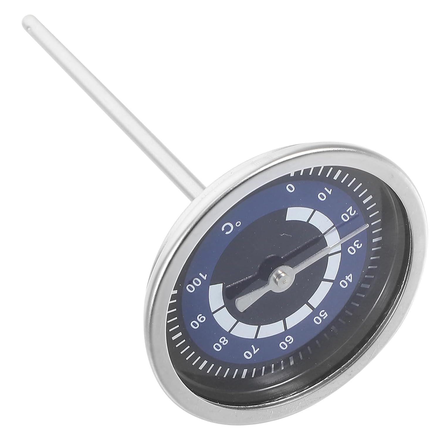 BESPORTBLE Thermomètre Précis en Acier Inoxydable pour Bouilloire Électrique Petit Thermomètre Portable de Température pour Barbecue et Infusion Accessoire la Cuisine et Camping Mesure