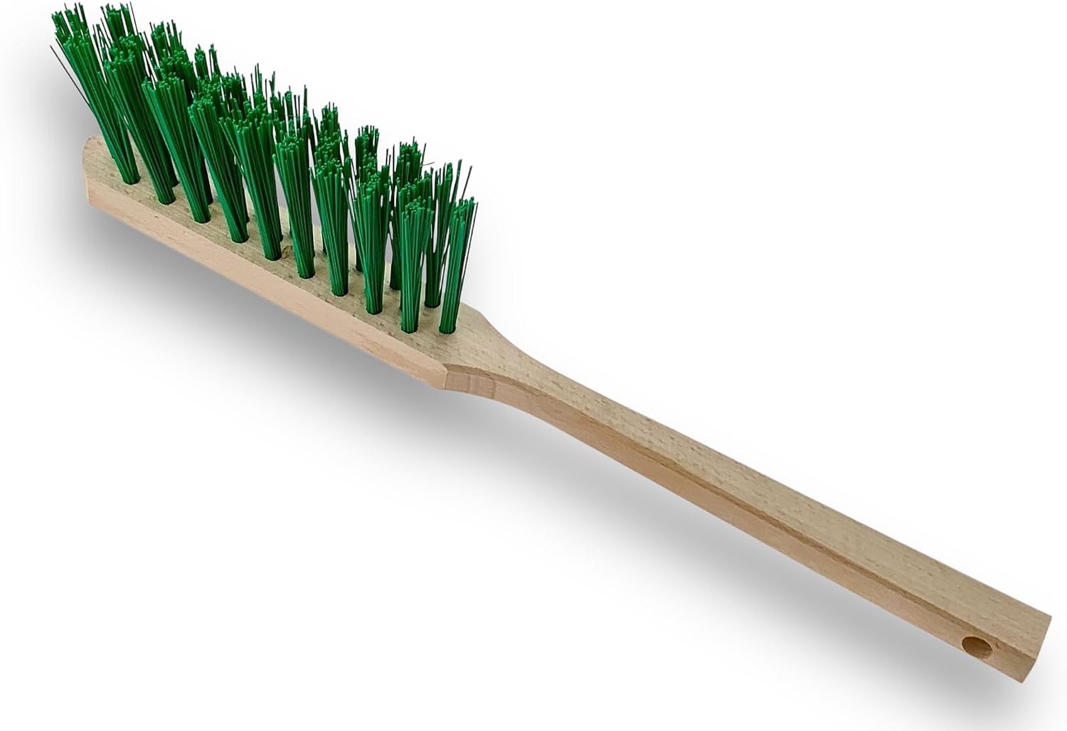 Kibros Lot 10 balayettes de Jardin PVC Vert Manche Bois 29 cm