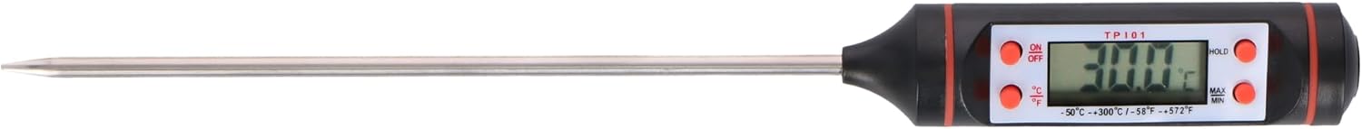 Alpina Thermometre Cuisine, Sonde Temperature,Cuisine Accessoires,Thermomètre de Cuisson à Lecture Instantané, Termometre Cuison, Thermometre Patisserie Numérique pour Boissons Chaudes