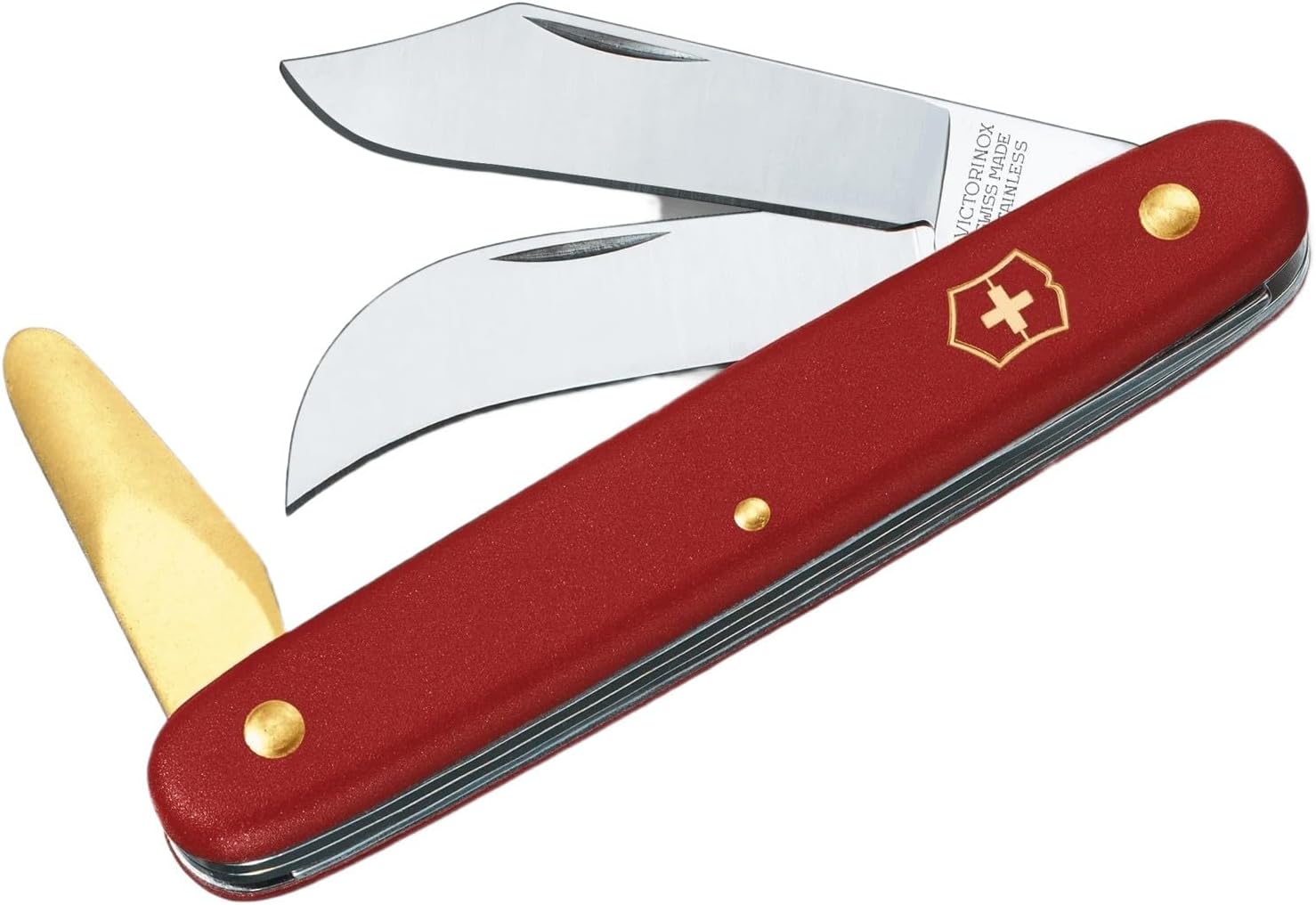 Victorinox Serpette S Couteau de Jardin, Lame Courbée, 110 mm, Rouge