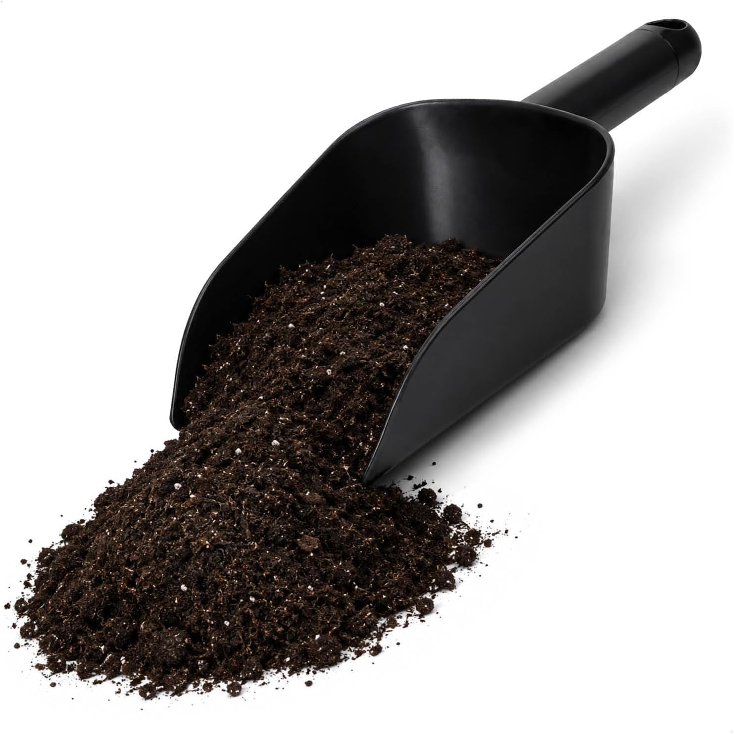 com-four® 2X Pelles Universelles en Plastique 23/26,5 cm, Noire