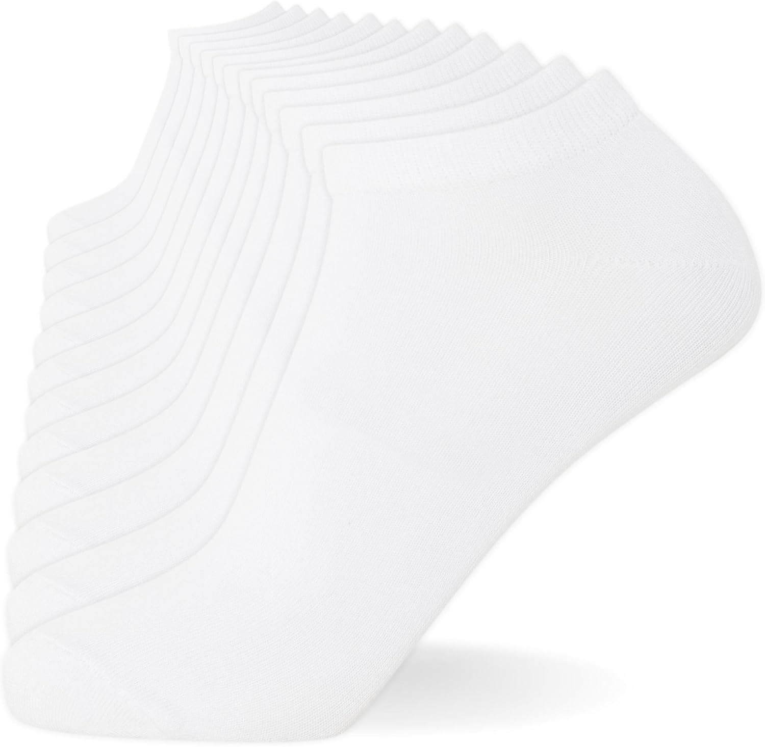 FM London Plain Trainer Socks Chaussettes d'entraînement (Lot de 12) Mixte