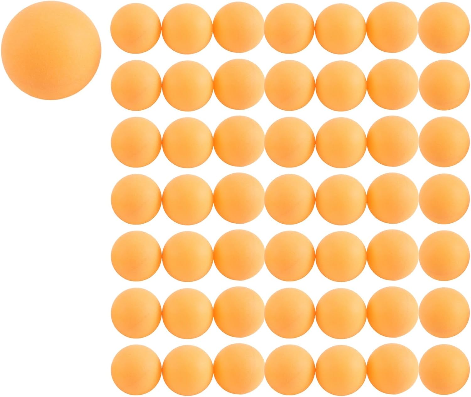 Paquet de 50 Balles de -Pong de Qualité SupéRieure Balle de Table de Formation AvancéE Balles LéGèRes Durables sans Couture Orange