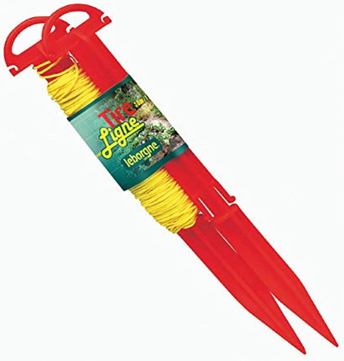 Leborgne Tire-Ligne Simple Cordelette Nylon 30 m Plastique Rouge Sillons