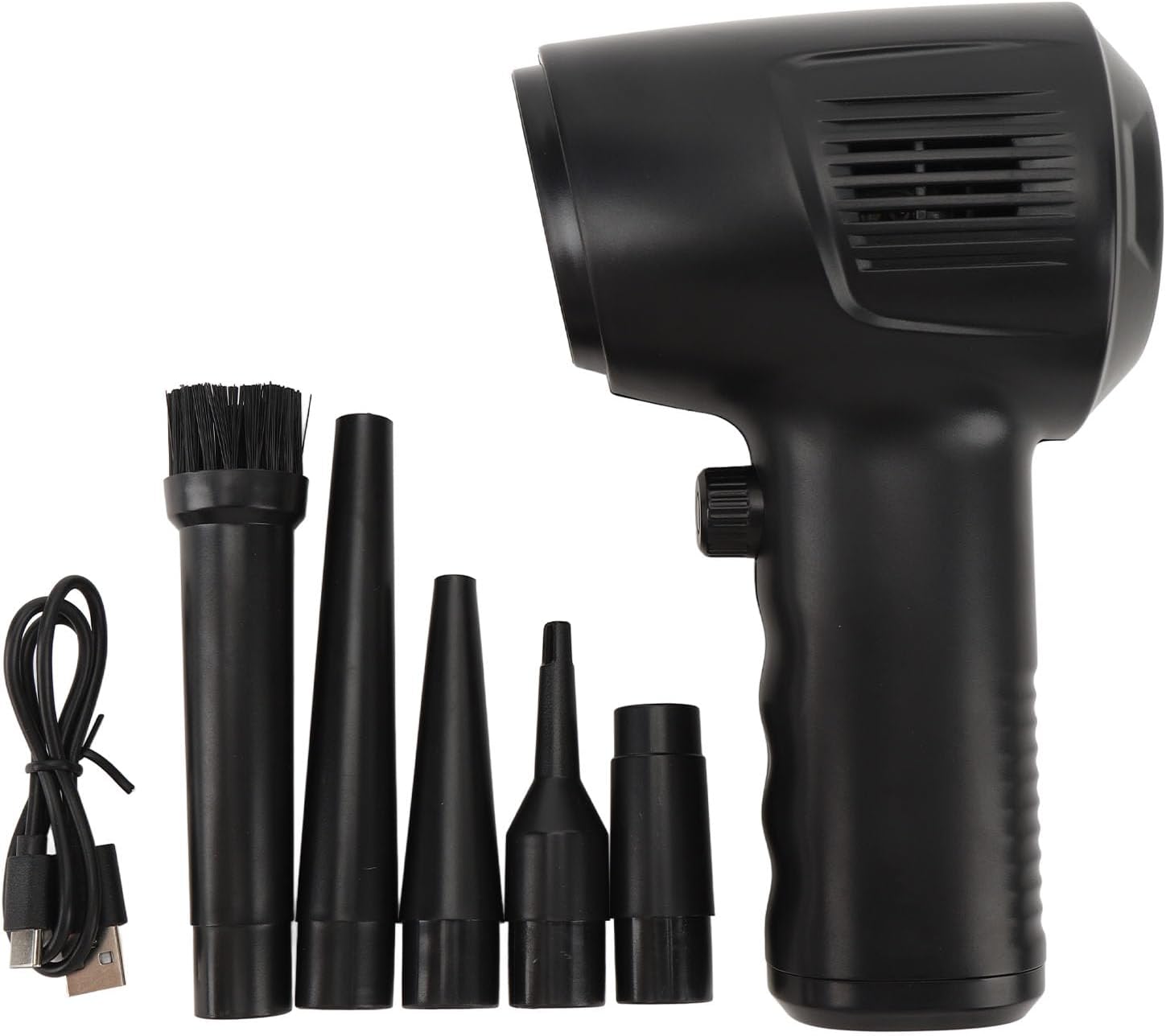 Dépoussiéreur électrique avec contrôle de vitesse en continu, moteur 50 000 tr/min et batterie 6 000 mAh, souffleur d'air portable pour ordinateur/voiture/clavier