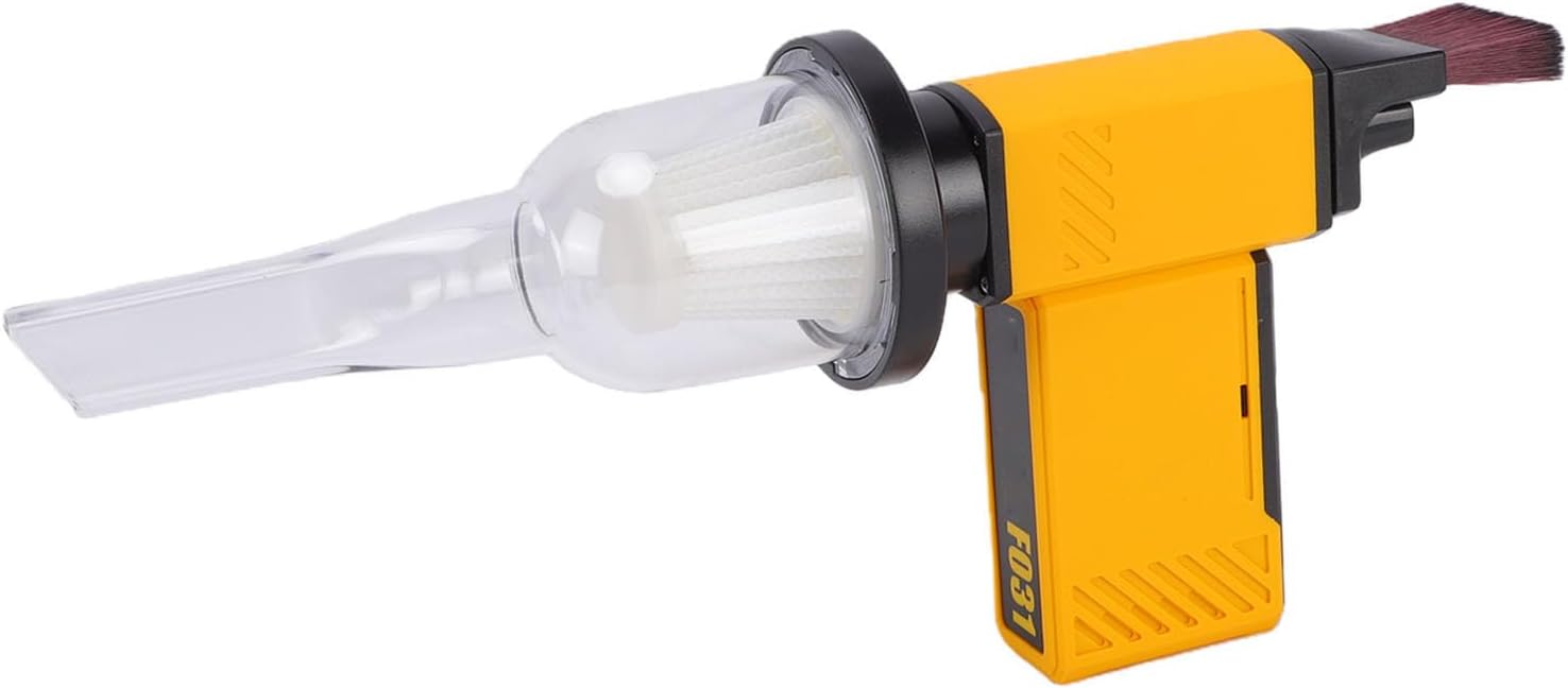 Dépoussiéreur électrique sans Fil Haute Vitesse 130 000 TR/Min, Souffleur Turbo Rechargeable avec Double Batterie 2500 MAh pour L'électronique, Le Nettoyage de Voiture, (Bleu Marine)