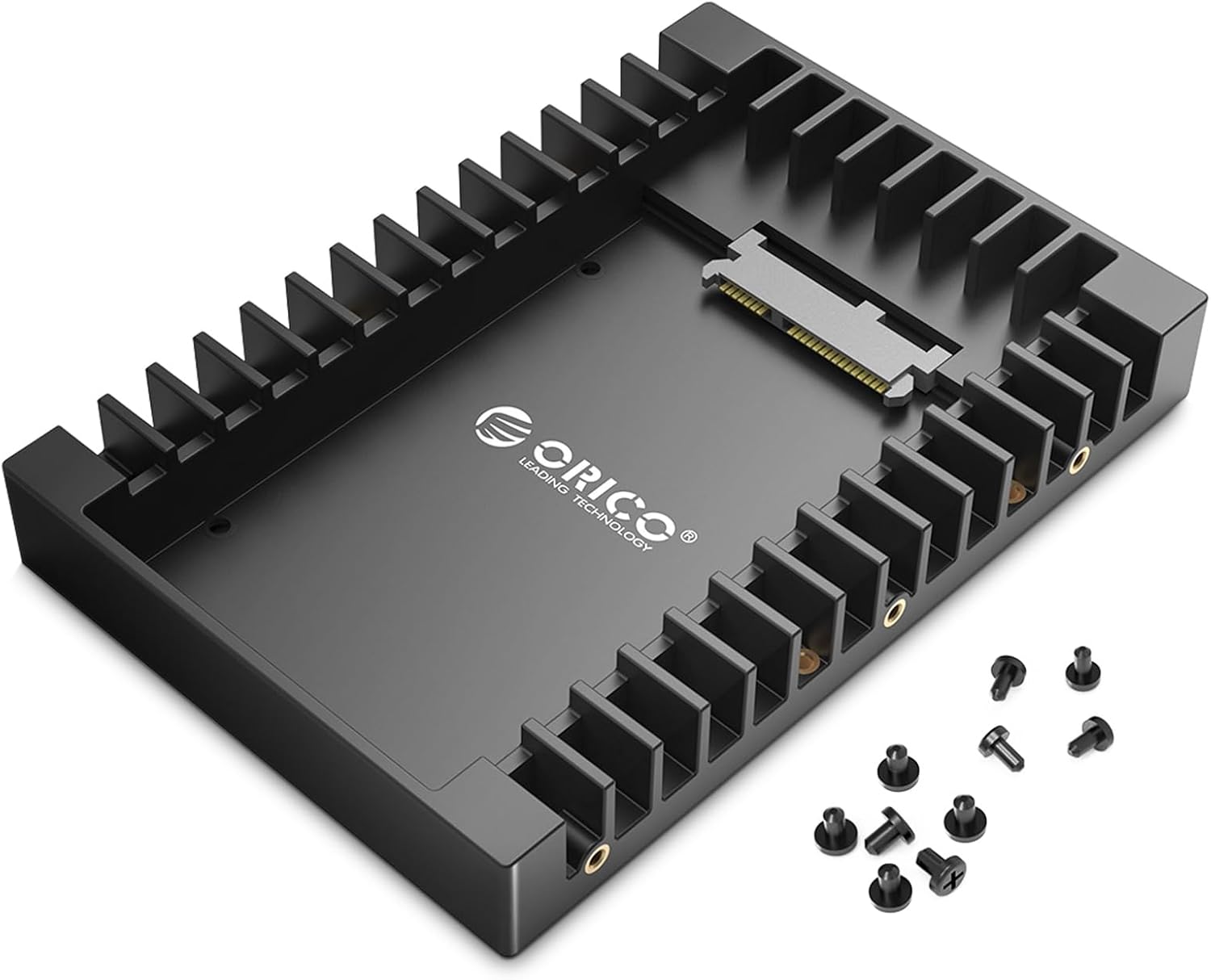 ORICO Cadre de Montage pour Disques Durs 2,5" vers 3,5" Adaptateur de SSD Interne Support de Montage pour 2,5 Pouces 7/9,5/12,5 mm SATA HDD SSD, Vis Incluses-1125SS