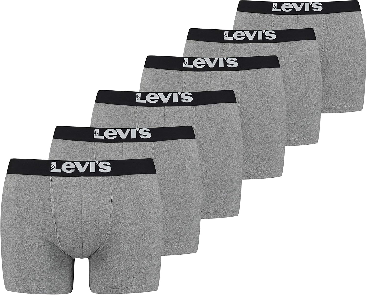 Levi's Lot de 6 Boxers Solid Basic pour Homme