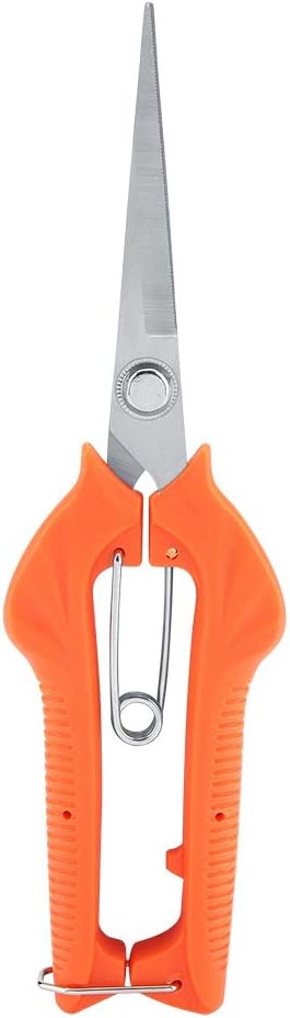 Haofy Orange Robuste Arbre Fruitier bonsaï Jardinage Sécateur allongé Ciseaux de Jardin Poignée Ergonomique Mécanisme à Ressort