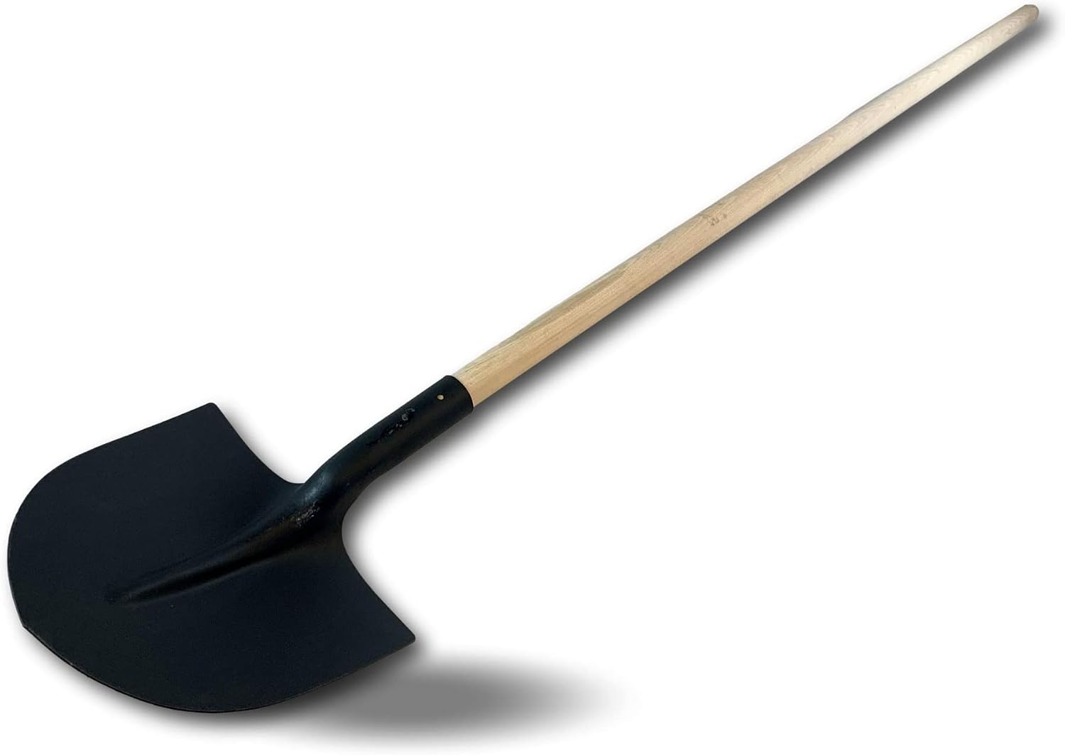 Kibros Pelle maçon Manche 130 cm Bois Bout Rond col de Cygne Acier