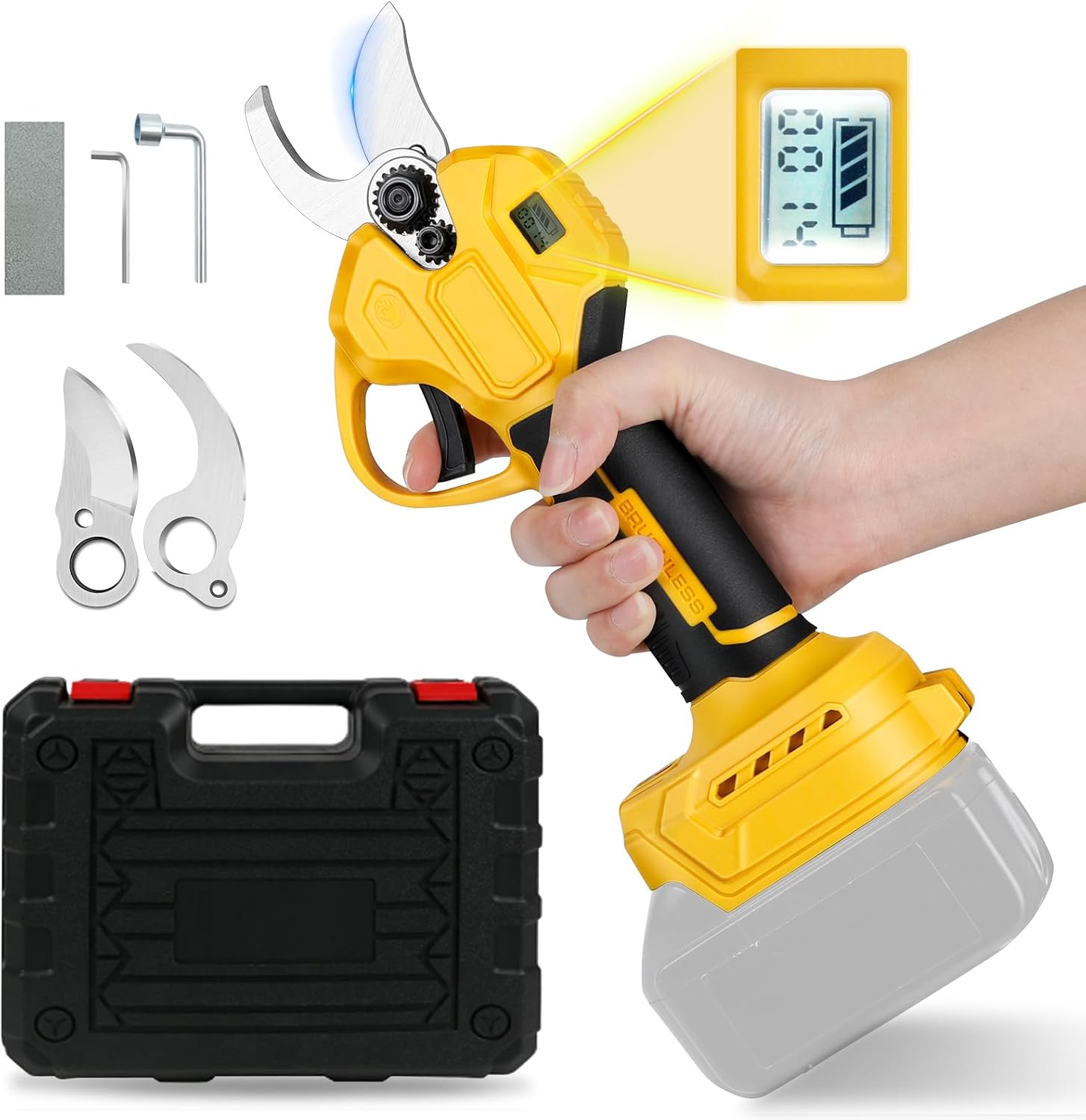 Sécateur Électrique Sans fil Compatible avec Dewalt 18V 20V (Sans batterie)