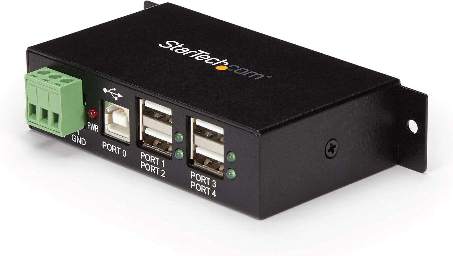 StarTech Hub Industriel USB 2.0 4 Ports, Metal, Extension (ST4200USBM)