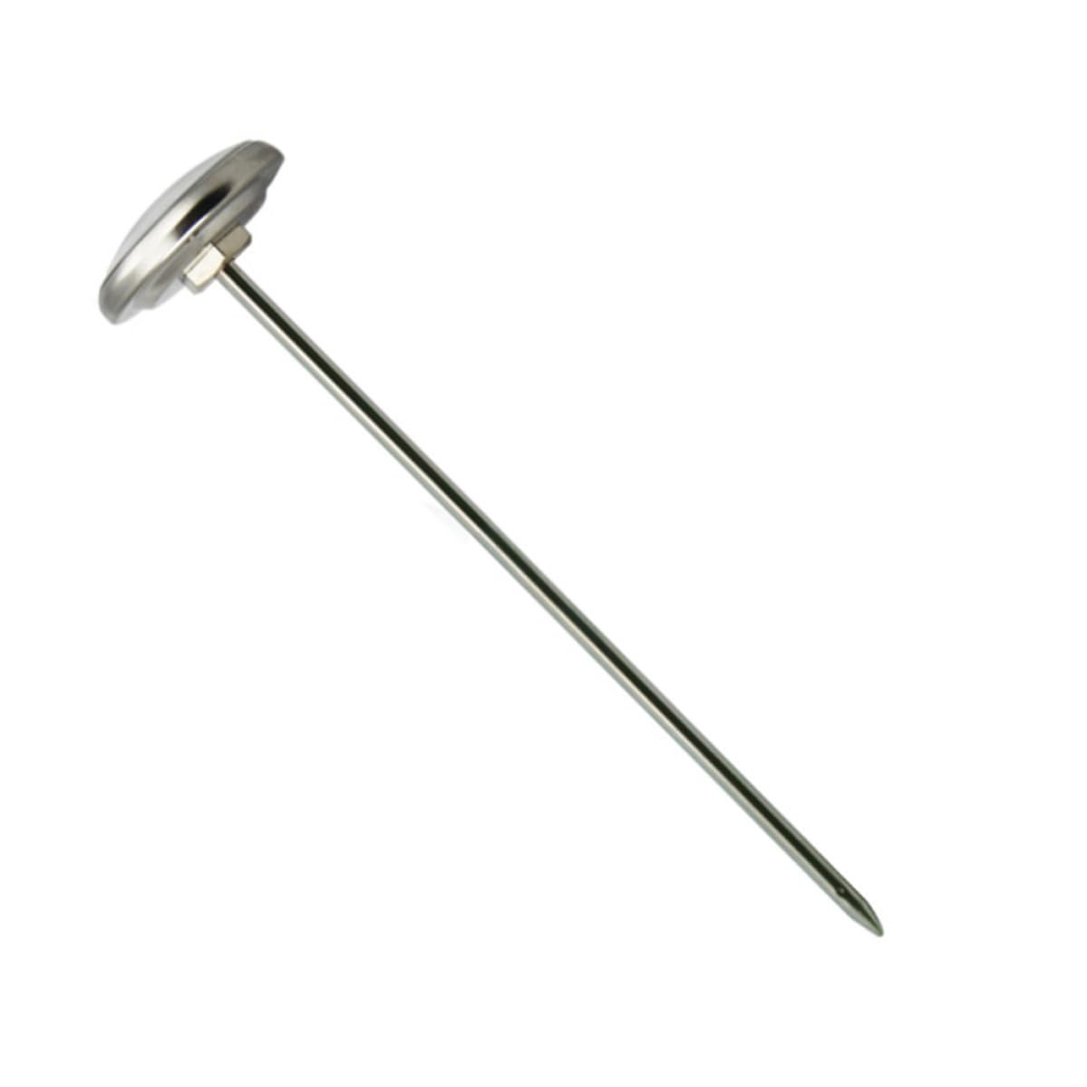 Zerodeko Thermomètre Haute Précision en Acier Inoxydable Noir Alimentaire Facile à Utiliser Cuisine et Restaurant, pour Yaourt et Confiture