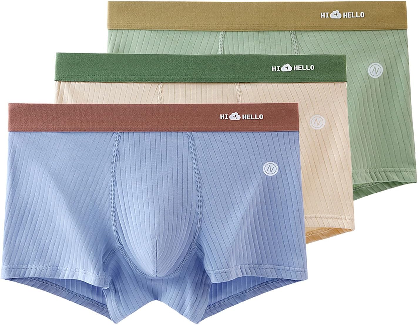 Slip Dim Homme Lot de 3 Boxers pour Homme,sous-vêtements Classiques Extensibles avec Ceinture Confortable