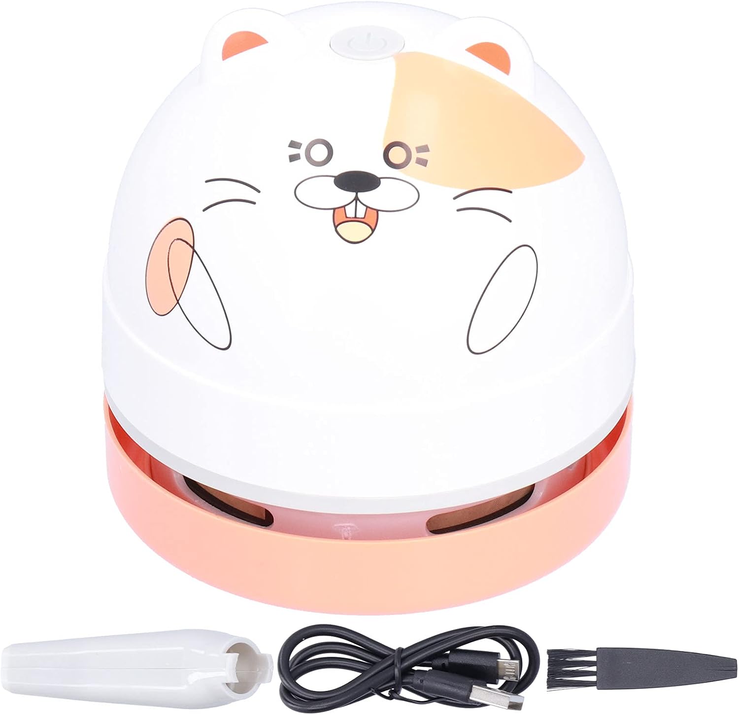 Agatige Aspirateur de Bureau, Mini collecteur de poussière en Plastique USB, Gadget de Bureau, Mini Outil de Nettoyage pour miettes de poussière de Bureau, Clavier d'ordinateur (Chattes)