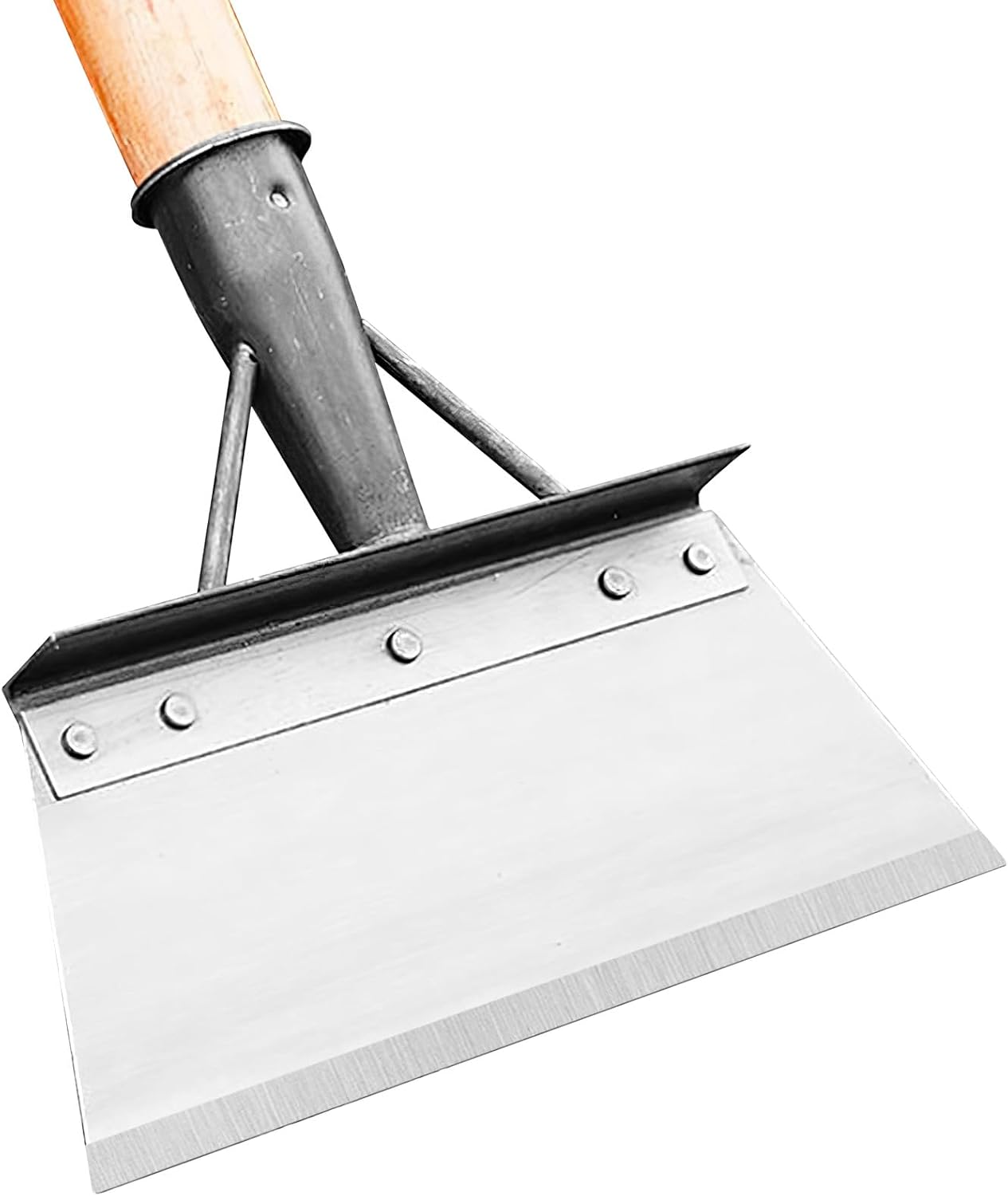 Pelle Multifonctionnelle de Nettoyage de Jardin en Acier au Manganèse, Grande Pelle Plate pour Enlever les Mauvaises Herbes et la Mousse, Outils de Jardinage