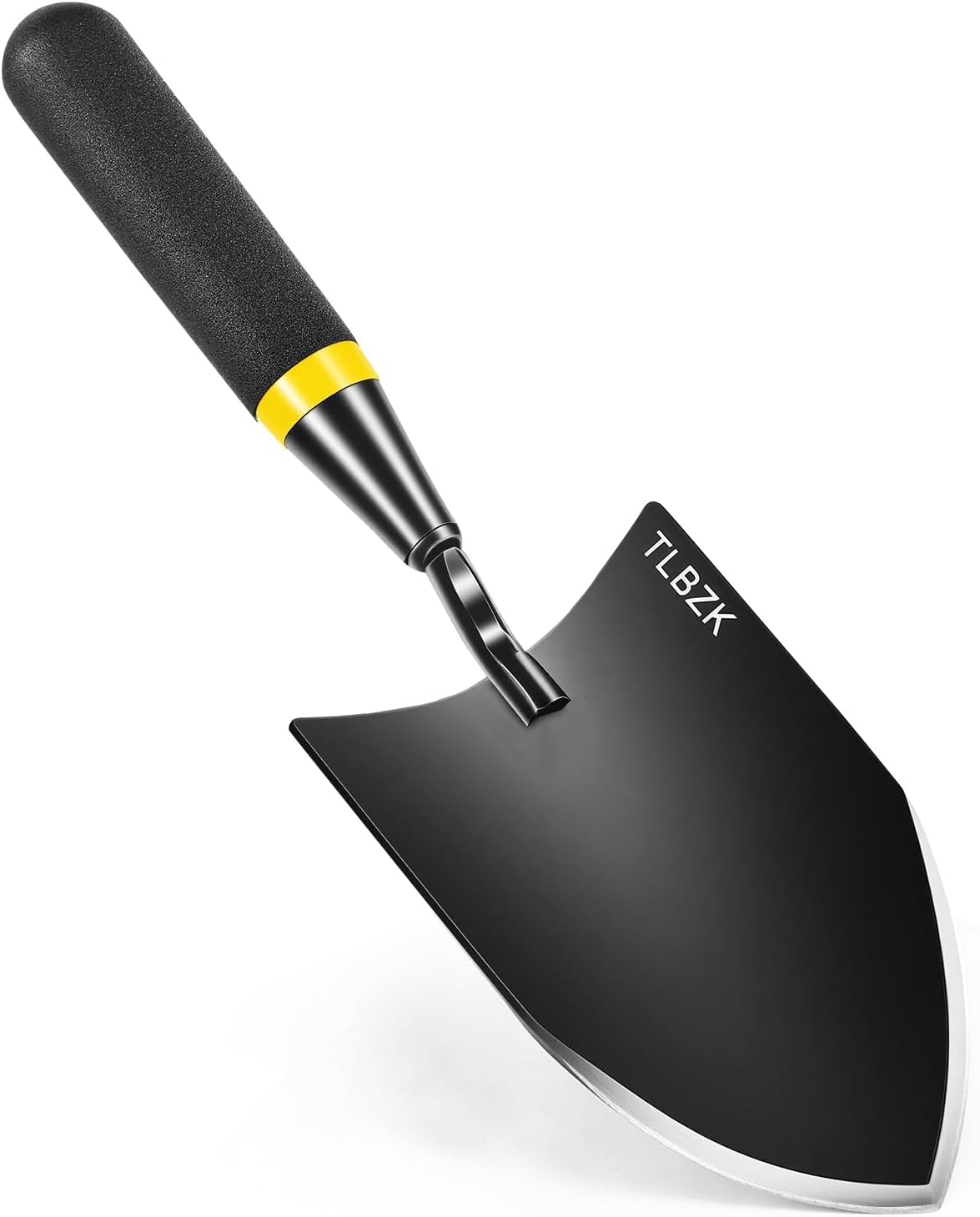 Pelle de jardin robuste en acier au carbone, avec poignée en caoutchouc, particulièrement adaptée pour transplanter et planter