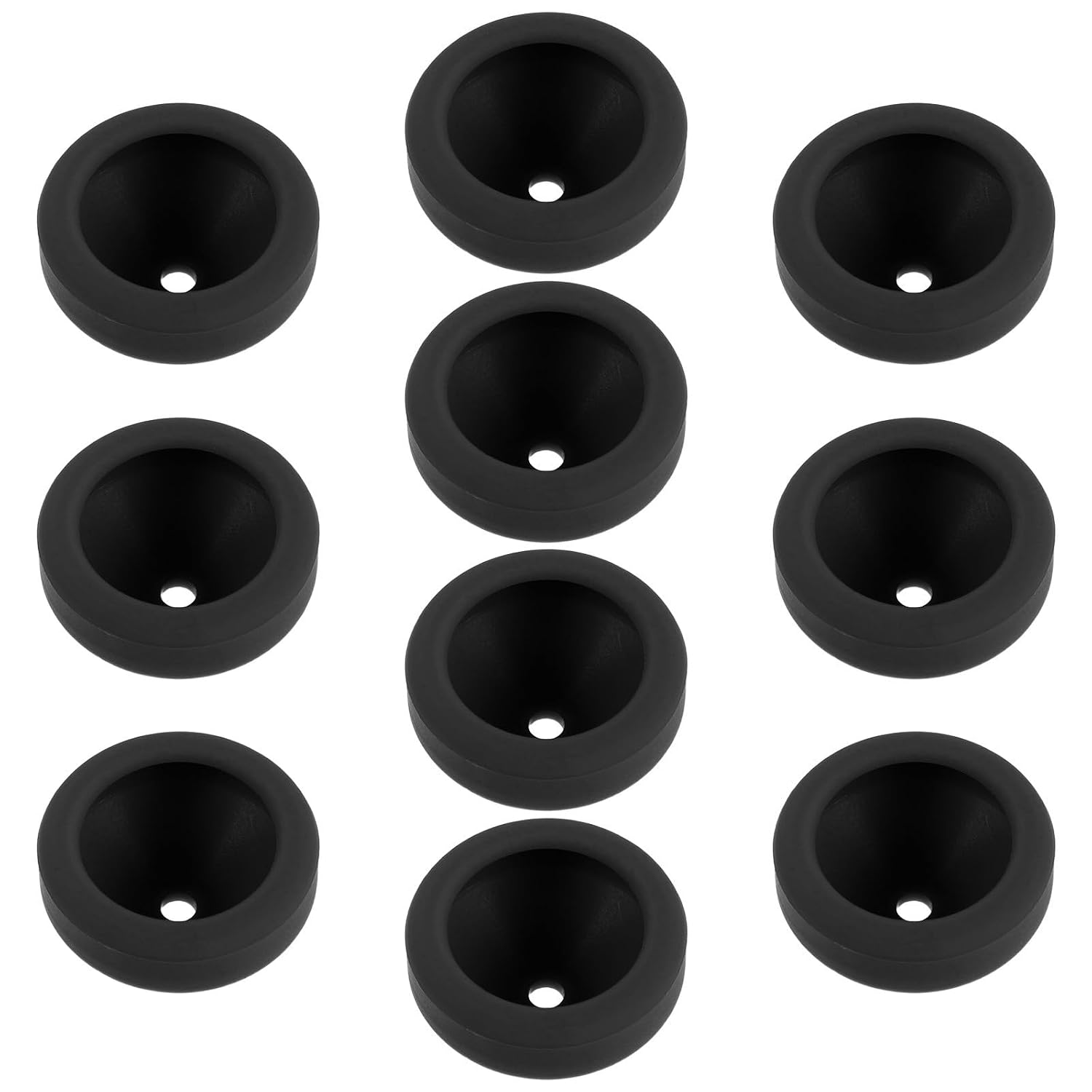 Alipis 10 Pièces Housses de Protection en Silicone Noir pour Thermomètre Alimentaire 3,8 Mm, Étanches, Résistantes Chaleur, Anti-poussière, Cuisine et Barbecue