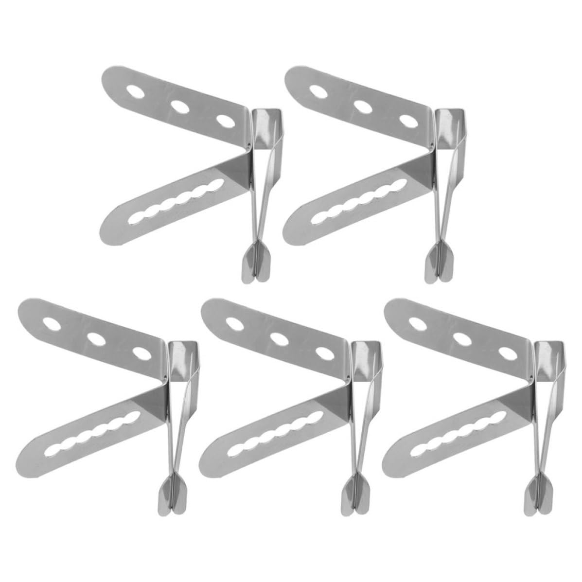 HEMOTON Clip Porte-sonde en Acier Inoxydable 5pcs pour Thermomètre Alimentaire, Design Multifonctionnel et Lecture Précise, Cuisine et Test de Température en Déplacement