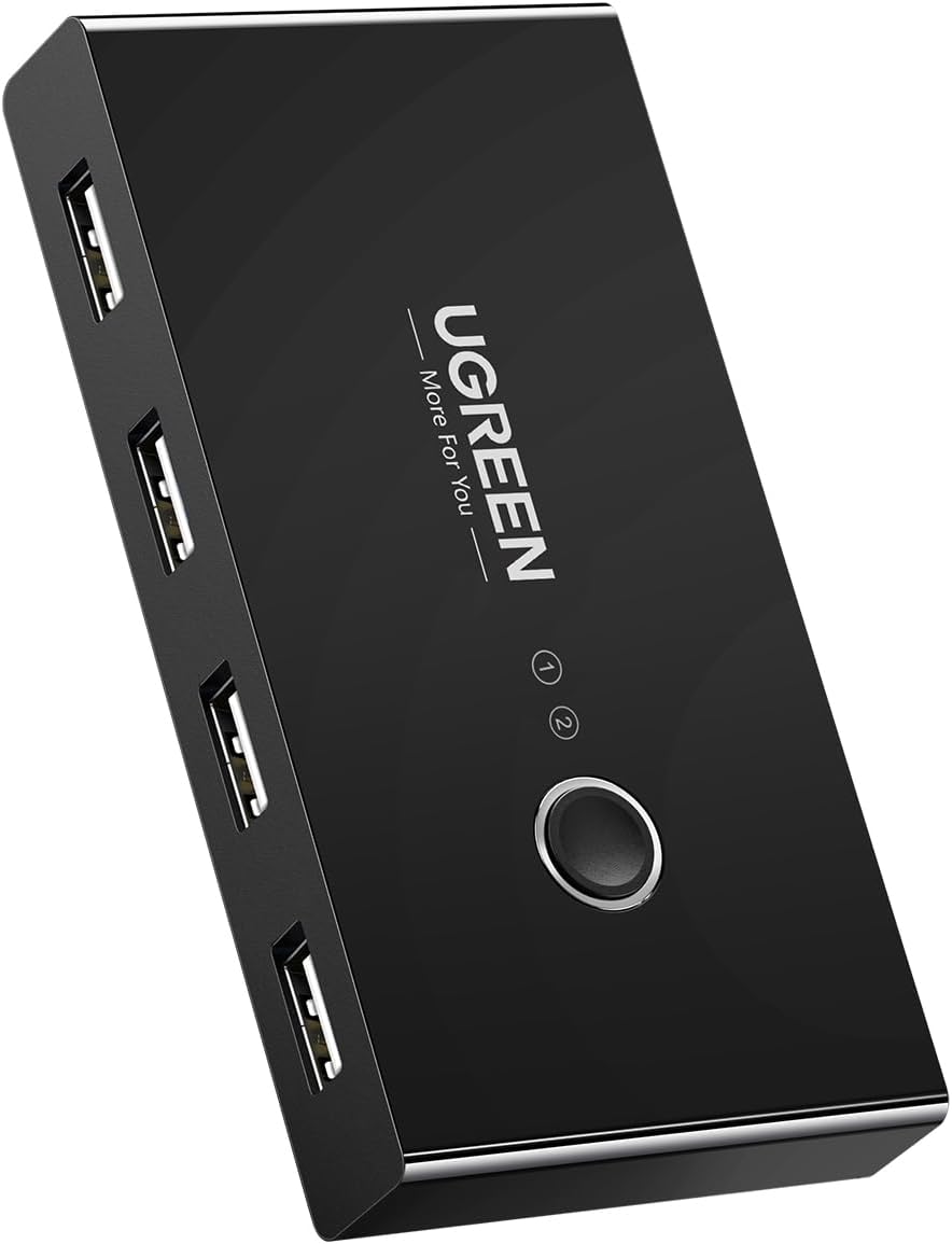 UGREEN USB 2.0 Switch 2 PC Entrées 4 Sorties Commutateur