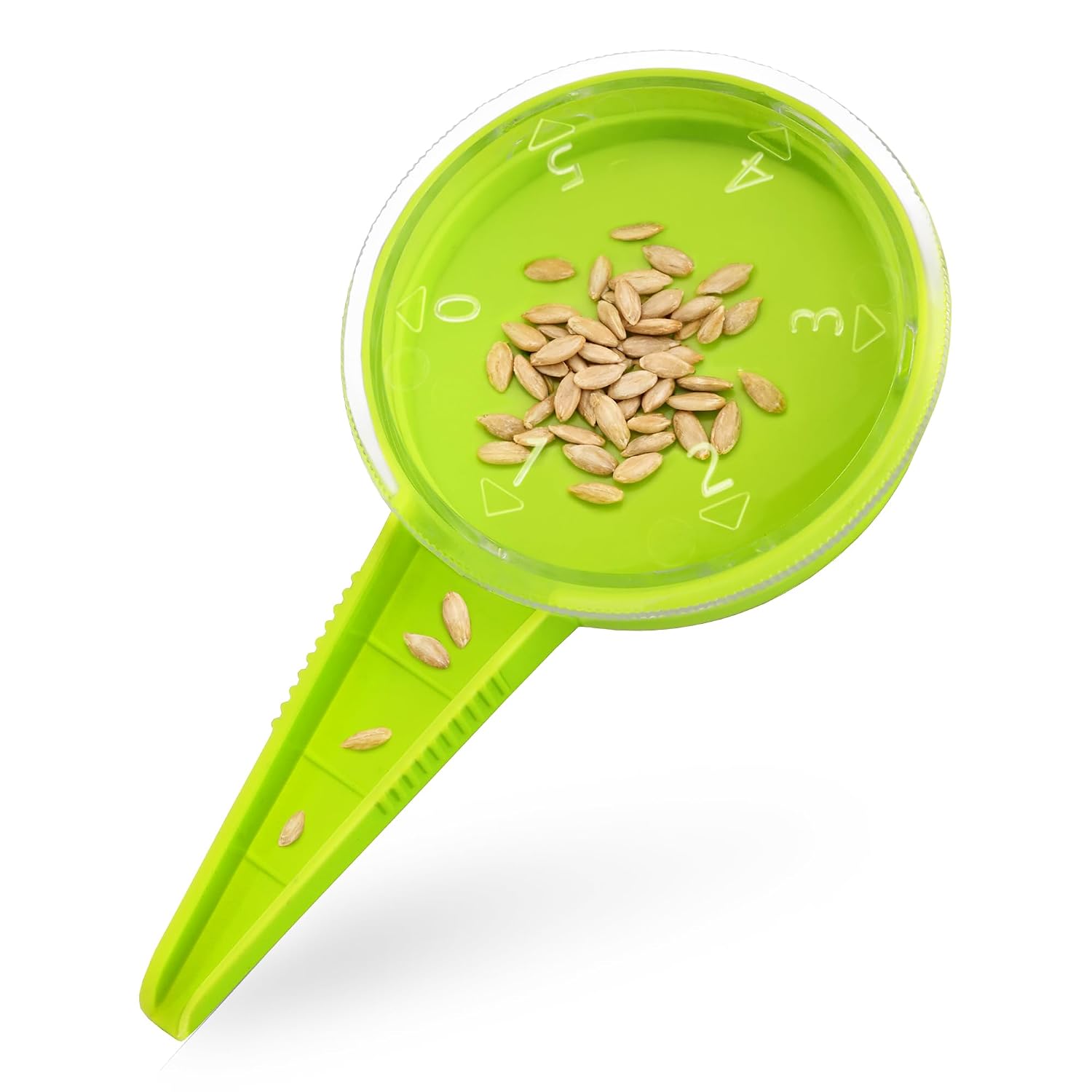 Semoirs à Graines de Précision Réglable,Outil de Semis Polyvalent,Semoir à Graines et Perceur de Jardin Adapté aux Graines Fines,Légumes,Fleurs et Plantes en Pot,2 Pièces Vert Clair