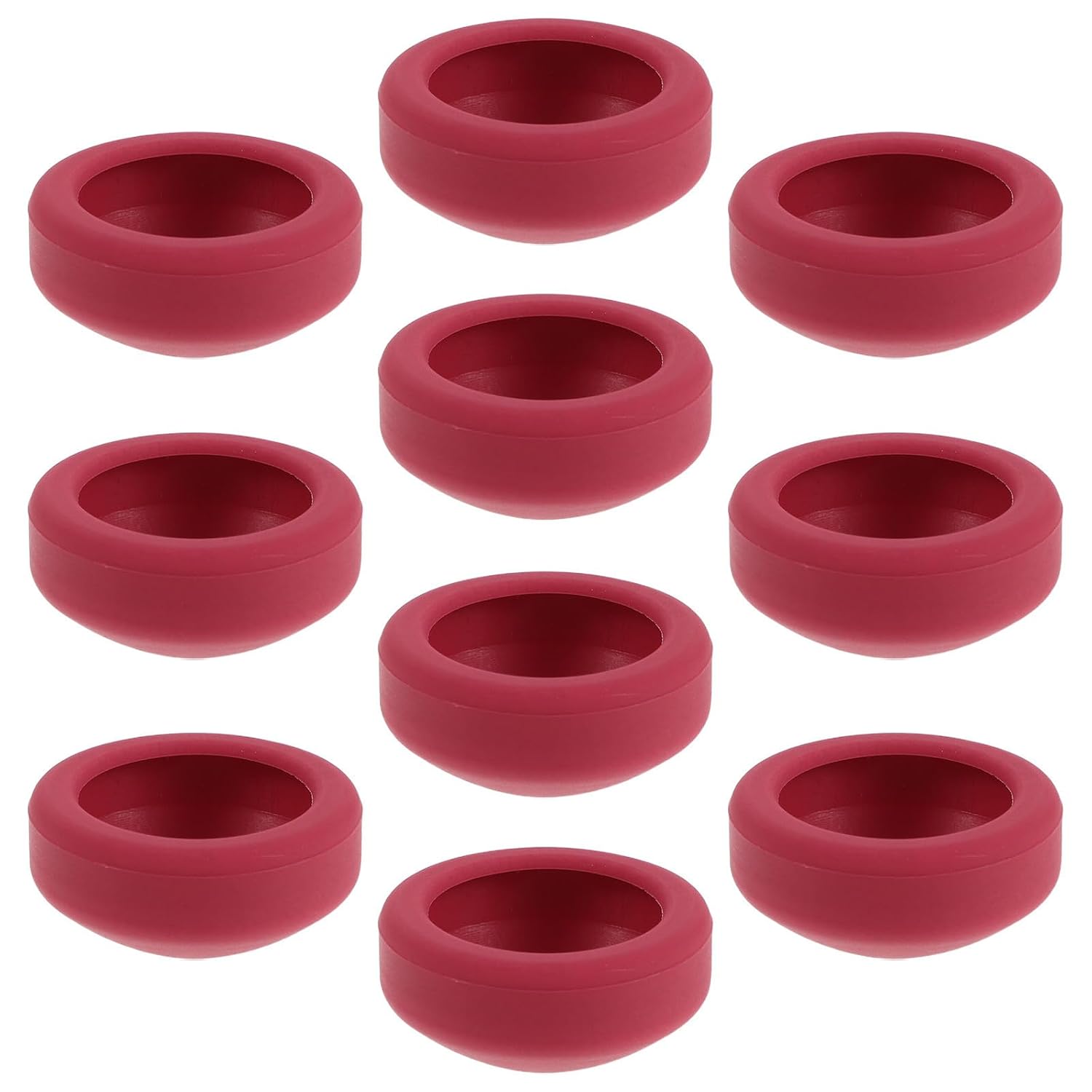 Alipis 10 Pièces Housses de Protection en Silicone Haute Température pour Thermomètres Cuisine, Manchons Étanches Anti-brûlure et Anti-poussière, Taille Petite 3,8 Mm, Couleur Rouge