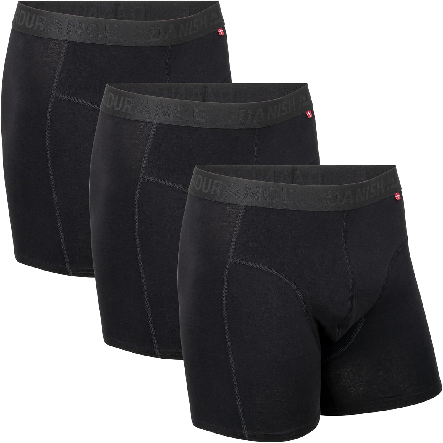 DANISH ENDURANCE Boxers Hommes en Coton Biologique, Lot de 3 ou 6