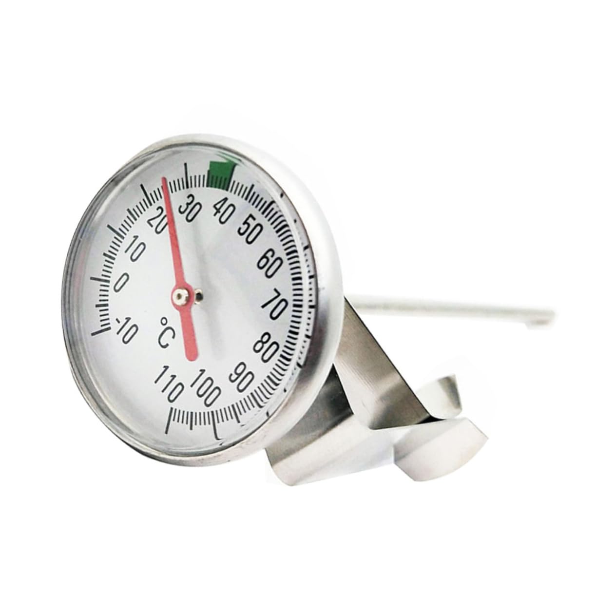 UKCOCO 1 Set Thermomètre Alimentaire à Aiguille en Acier Inoxydable à Lecture Rapide pour Café, Lait et Eau – Outil de Mesure de Température Cuisine