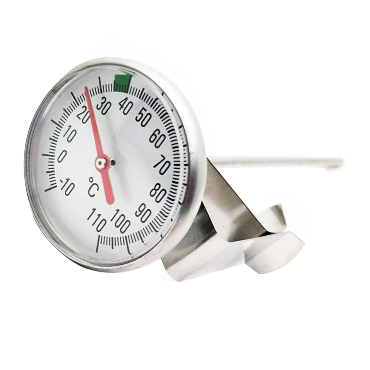 NOLITOY Thermomètre à Aliments Acier Inoxydable Précision Steak Café Lait la Cuisine