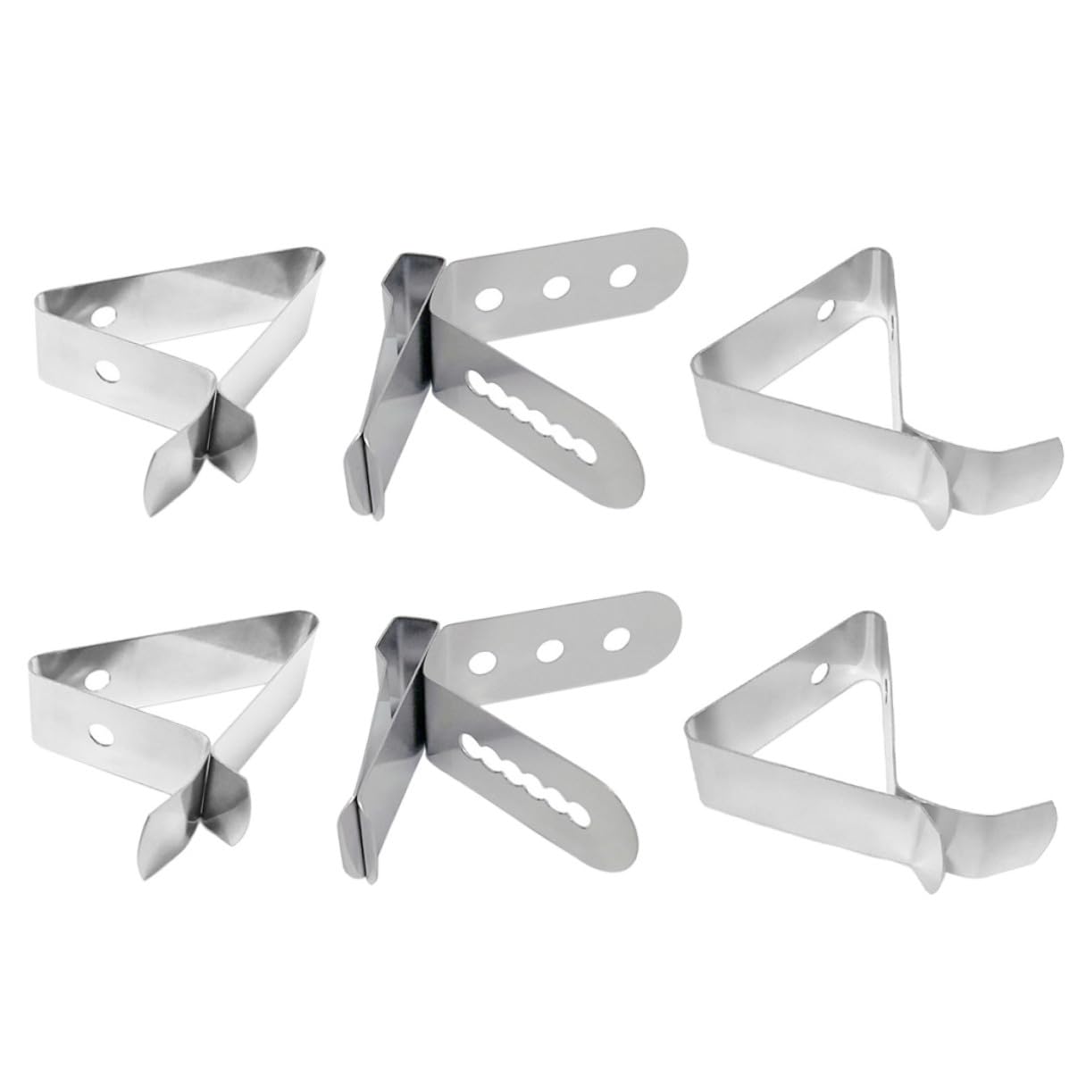 Lurrose 6 pièces Lot de Clips Thermomètre Inox pour Café et Liquide Chaud Pince Anti-brûlure pour Ustensiles de Cuisine Support Détachable Polyvalent
