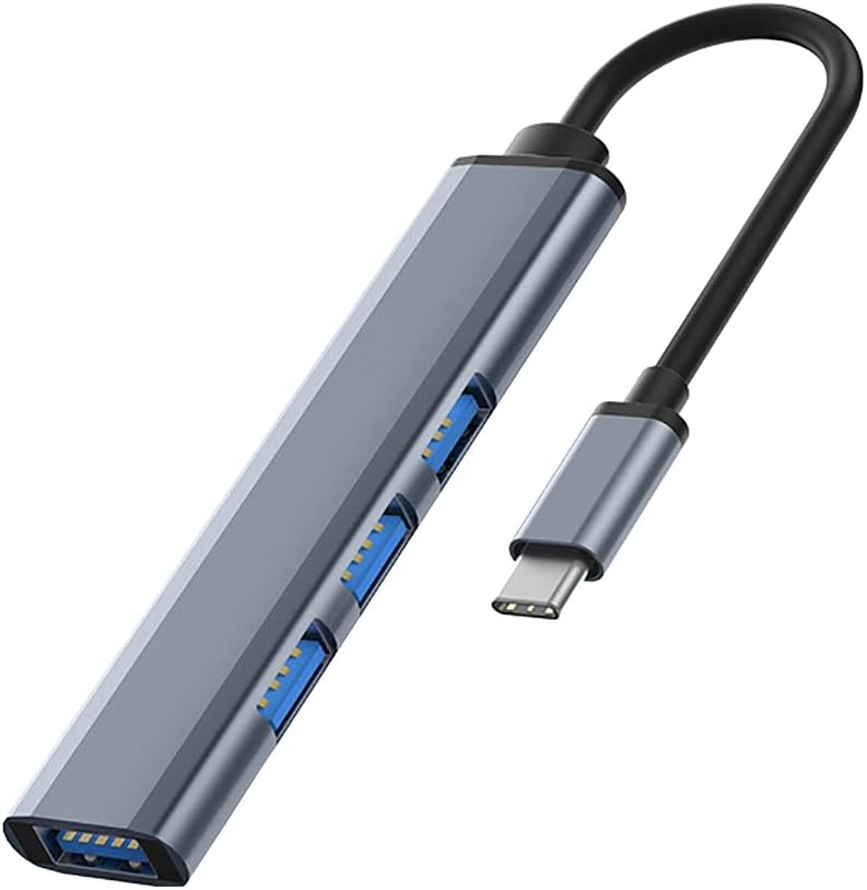 HUB USB Adaptateur multiport 4 en 1 avec 1 Port USB 3.0 hubs USB 3 Ports USB 2.0 pour Les Ordinateurs Portables Macbook Pro Windows et Autres appareils à Interface (Hub USB)