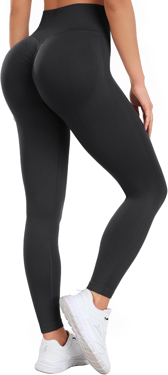 Legging de Sport Femme Push Up Butt Lift Leggings Fitness Taille Haute Pantalons de Yoga et Pilates pour Femme