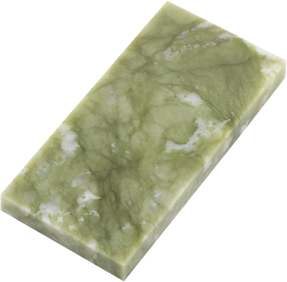 Pierre à Aiguiser Naturelle Antidérapante Granularité 80/500/800/3000/10000 Ustensiles de Cuisine(10000#Vert)