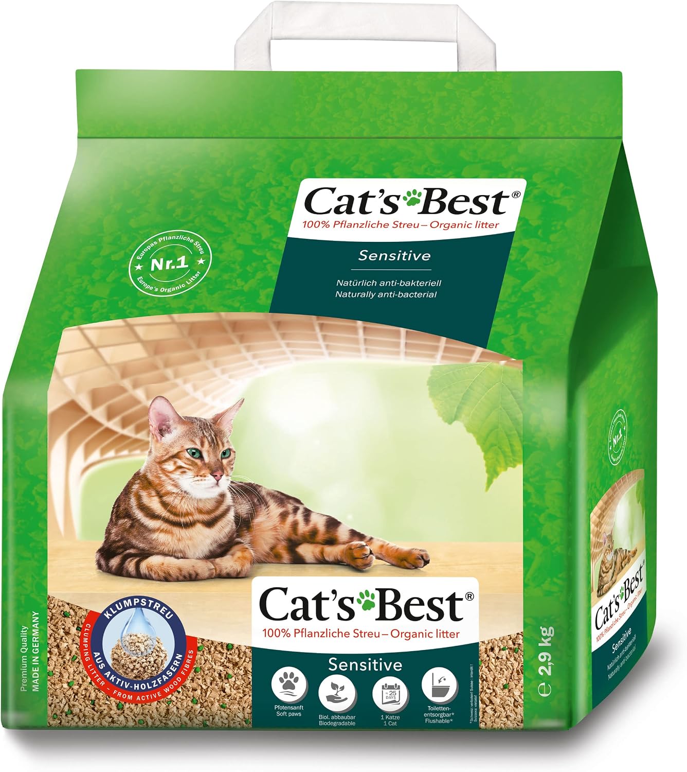 Cat's Best Green Power 29776 Litière pour chat 2,9 kg