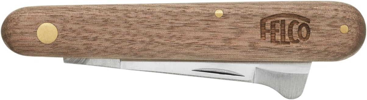 FELCO 512 : Couteau à greffer professionnel - Lame de précision 105 mm - Outil spécialisé pour jardiniers et pépinières, Argenté