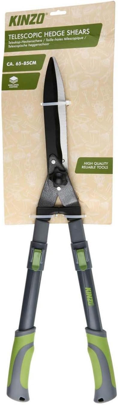 KINZO Cisailles à Haies télescopiques 65-85 cm - Poignées ergonomiques - Taille précise