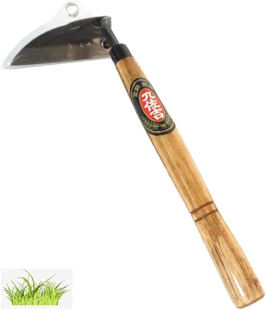 Serfouette japonaise à main / Faucille de sécurité parfaite pour désherber et cultiver Longueur : 32 cm