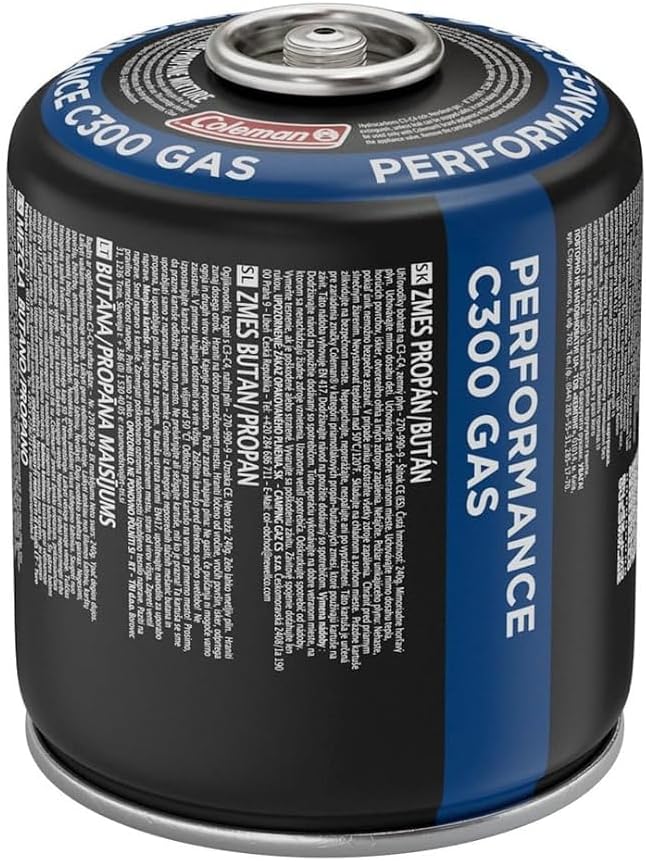 Coleman Cartouche de Gaz à Valve C300 Xtreme, pour Réchauds de Camping Cartouche Compacte et refermable