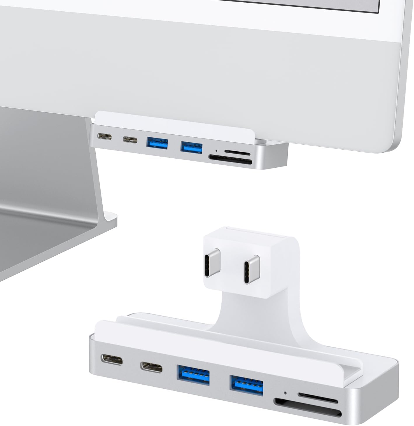Hub USB C pour iMac 24" (M1/M3/M4), adaptateur USB iMac multiports avec HDMI 4K, Type-C 10 Gbit/s, lecteur de carte SD/TF