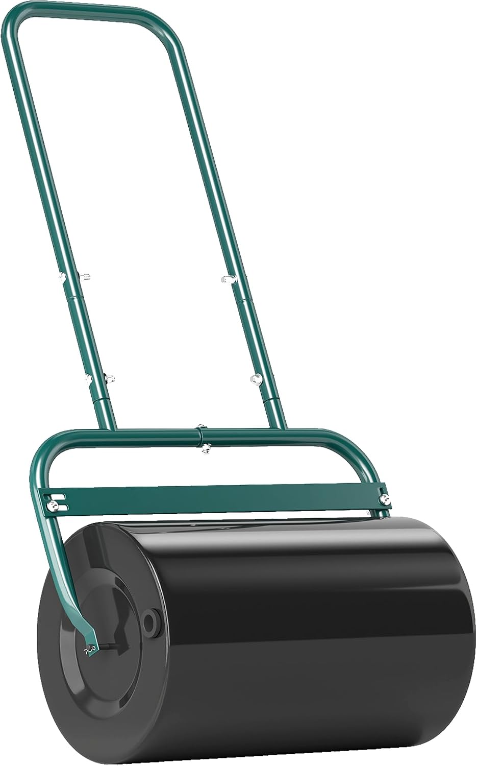Rouleau à Gazon Outsunny Rouleau de Jardin pouvant être rempli d'eau ou de Sable, Rouleau Manuel de 50 cm de Large avec poignée en U, Volume de Remplissage de 38 litres, Rouleau à Gazon en Acier,