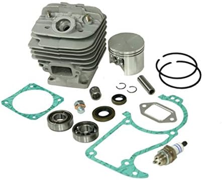 Sägenspezi Kit cylindre pour Stihl 034 AV Super MS340 48mm avec Sägenspezi Kit de joints, bougie et roulements