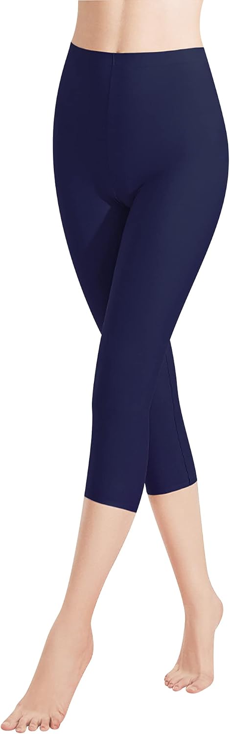 Libella Legging Femme 3/4 Legging de Sport Femme Legging 3/4 Femmes Pantalon Coton de Sport Yoga Legging Jegging Taille Haute 3/4 pour entraînement, Gym, Fitness S-3XL