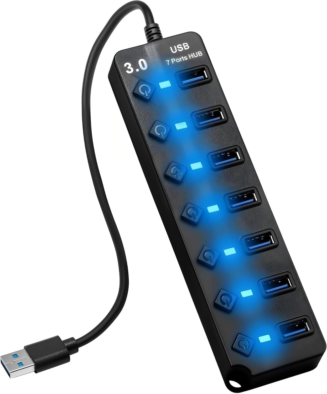 5Gbps Multiprise Hub USB 3.0, Multi Port Répartiteur USB pour PC Ordinateur