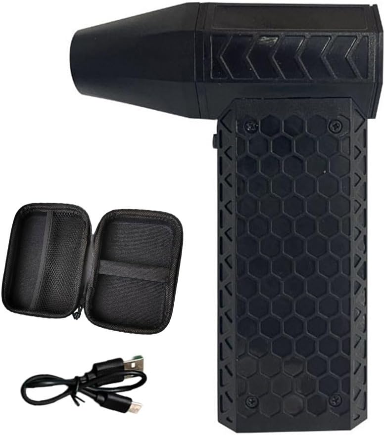 BlissfulAbode Dépoussiéreur électrique 130000RPM pour nettoyage de clavier 3 vitesses réglable pour voiture