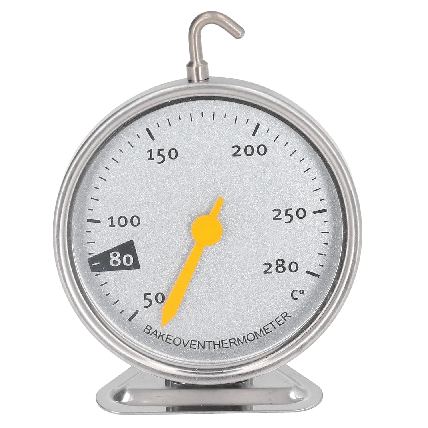 FTVOGUE Thermomètre de Four Thermomètre à Cadran Alimentaire en Acier Inoxydable 122 à 536 Fahrenheit Crochet Rotatif Haute Précision Lecture Facile pour Four Barbecue Cuisine Cuisson
