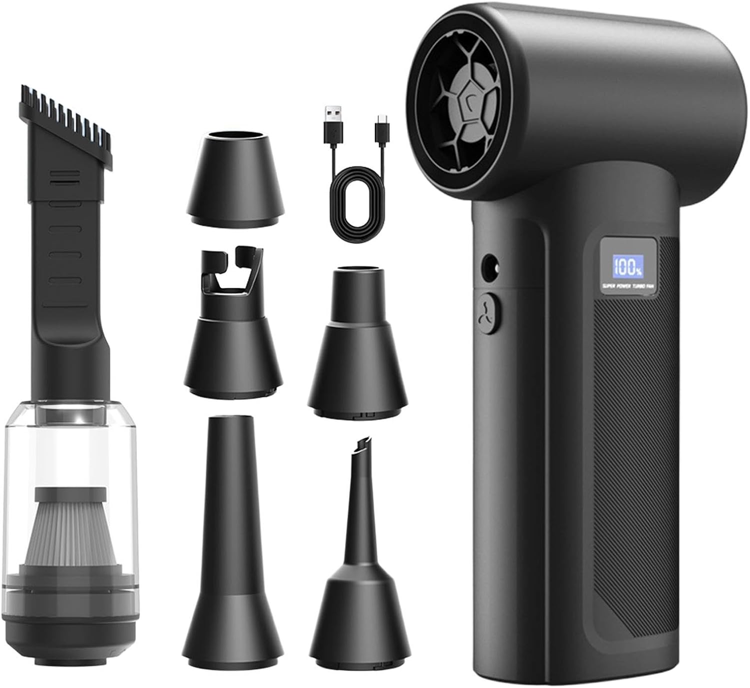 Souffleur d'air Souffleur rechargeable sans fil de précision avec lumière